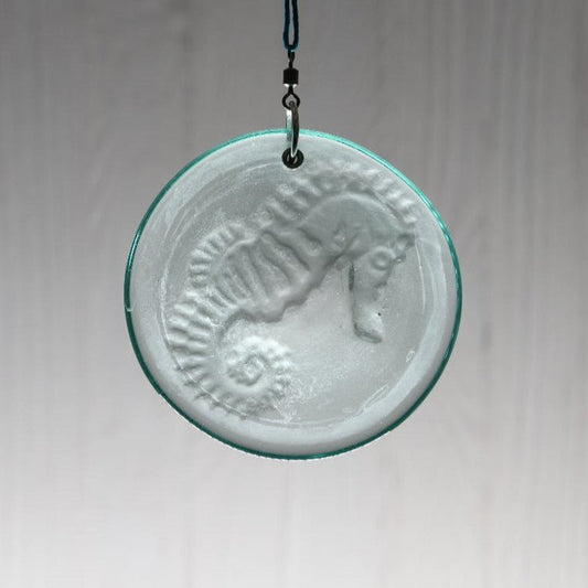 Seahorse Recycled Bottle Bottom Suncatcher