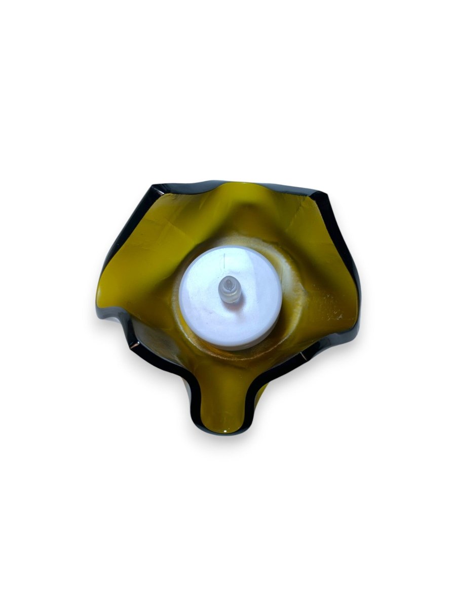 Upcycled Wine Bottle Tealight Holder