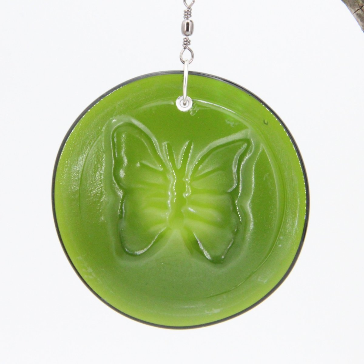Butterfly Suncatcher from Upcycled Wine Bottle