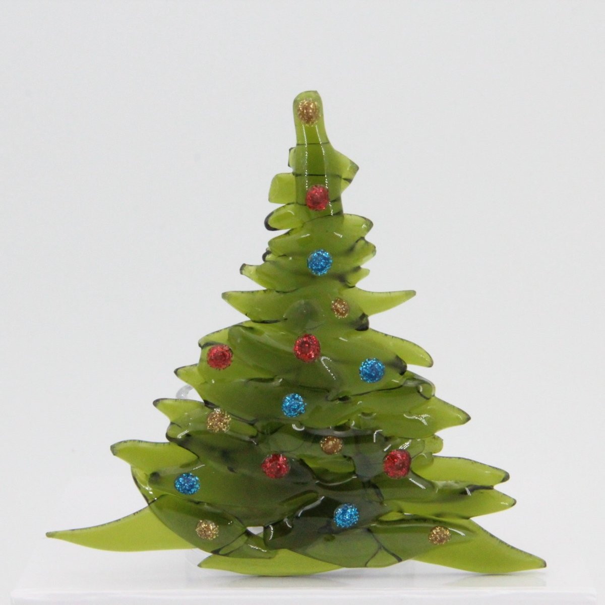 Christmas Tree Candle Holder from Upcycled Wine Bottle