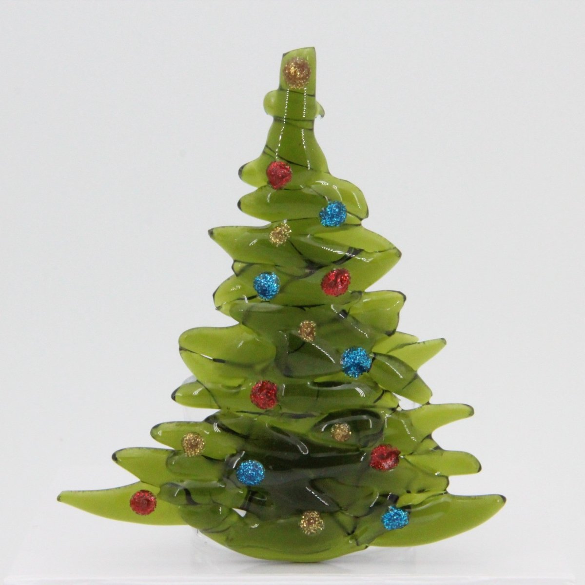 Christmas Tree Candle Holder from Upcycled Wine Bottle