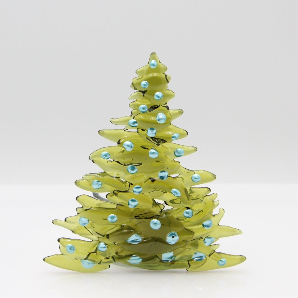 Christmas Tree Candle Holder from Upcycled Wine Bottle