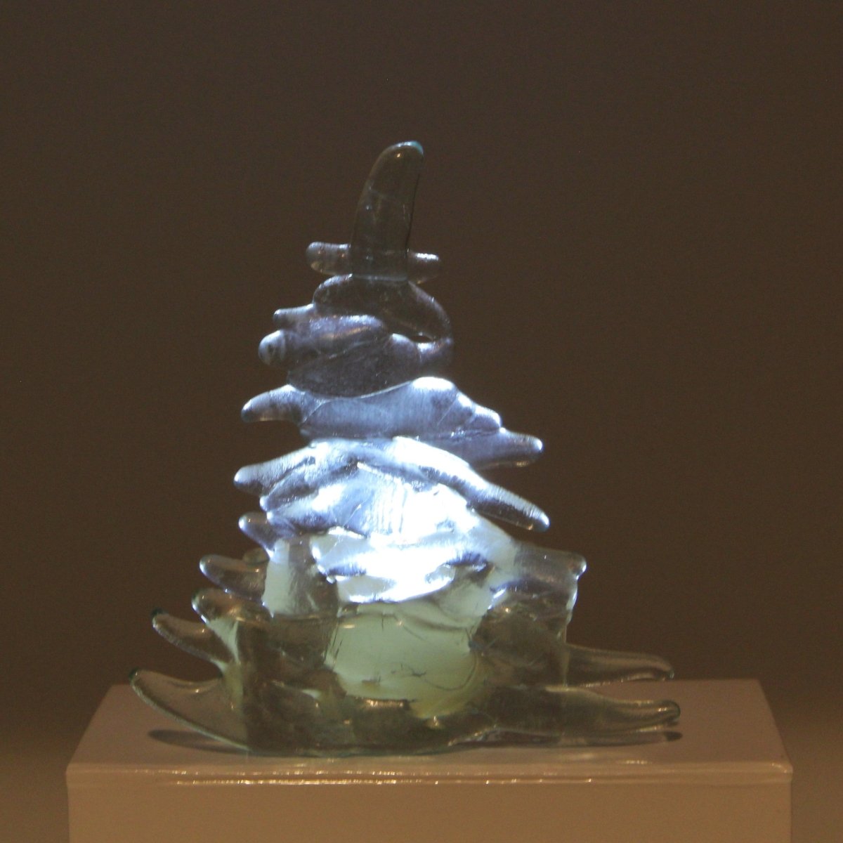Christmas Tree Candle Holder from Upcycled Wine Bottle