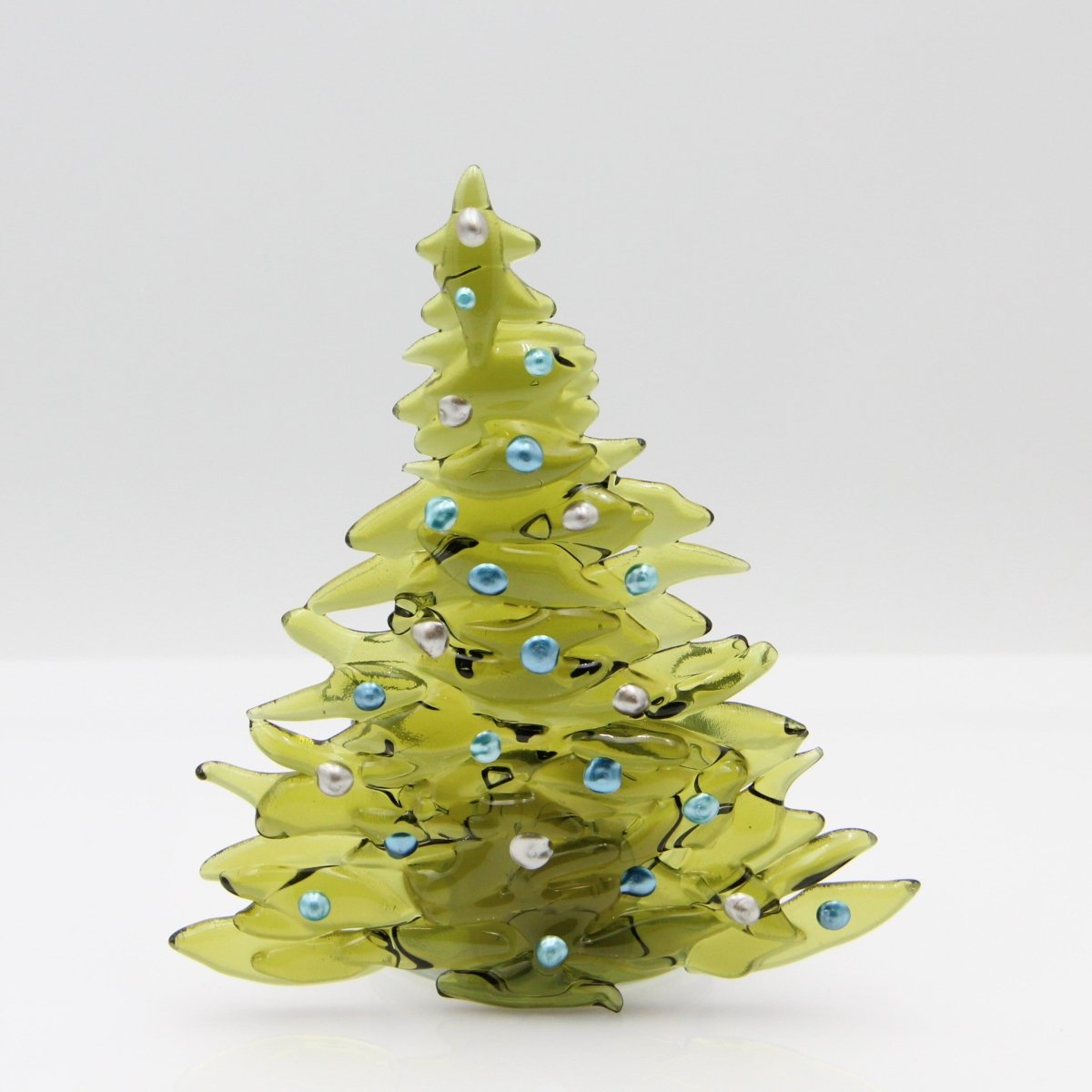 Christmas Tree Candle Holder from Upcycled Wine Bottle