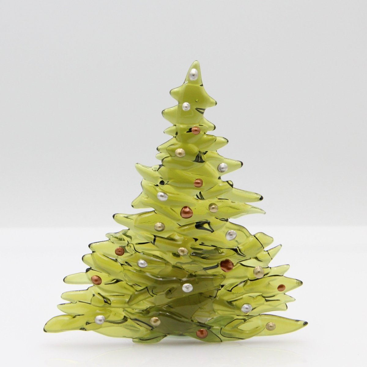 Christmas Tree Candle Holder from Upcycled Wine Bottle