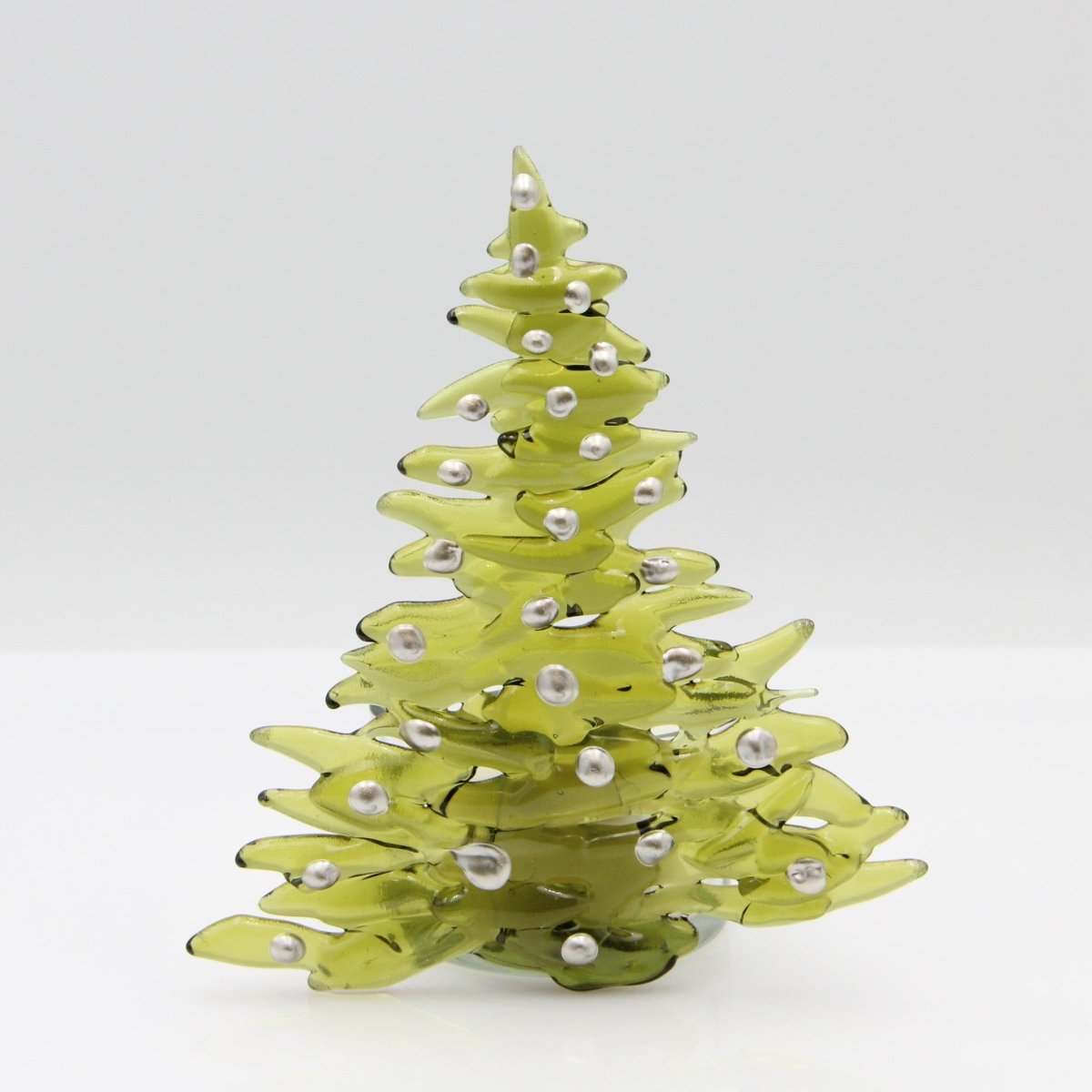 Christmas Tree Candle Holder from Upcycled Wine Bottle