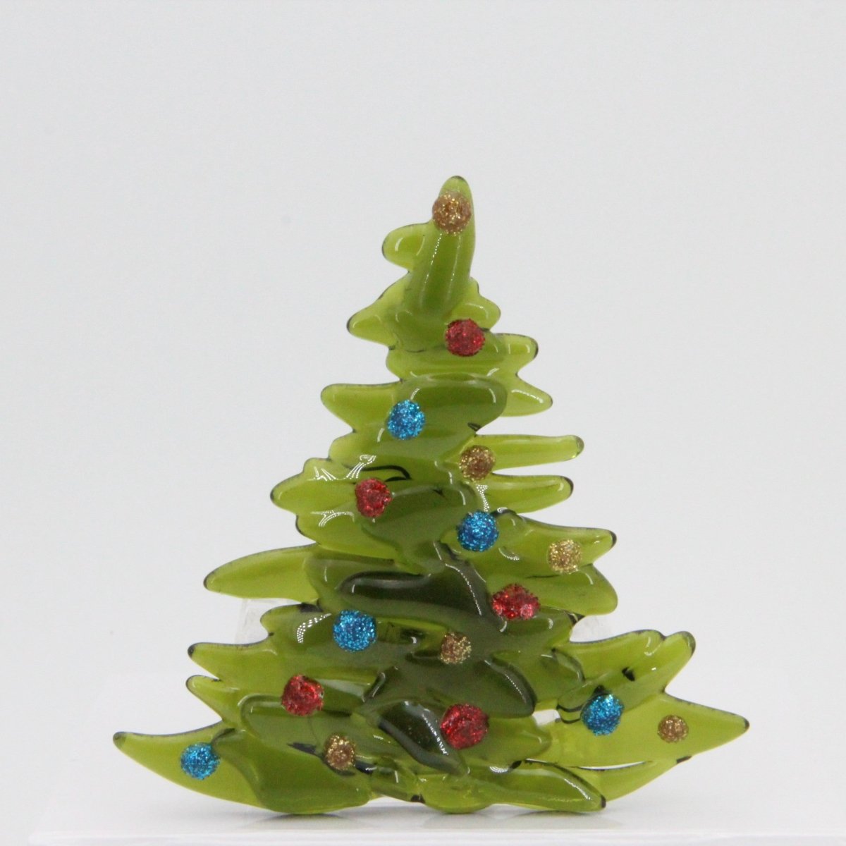 Christmas Tree Candle Holder from Upcycled Wine Bottle