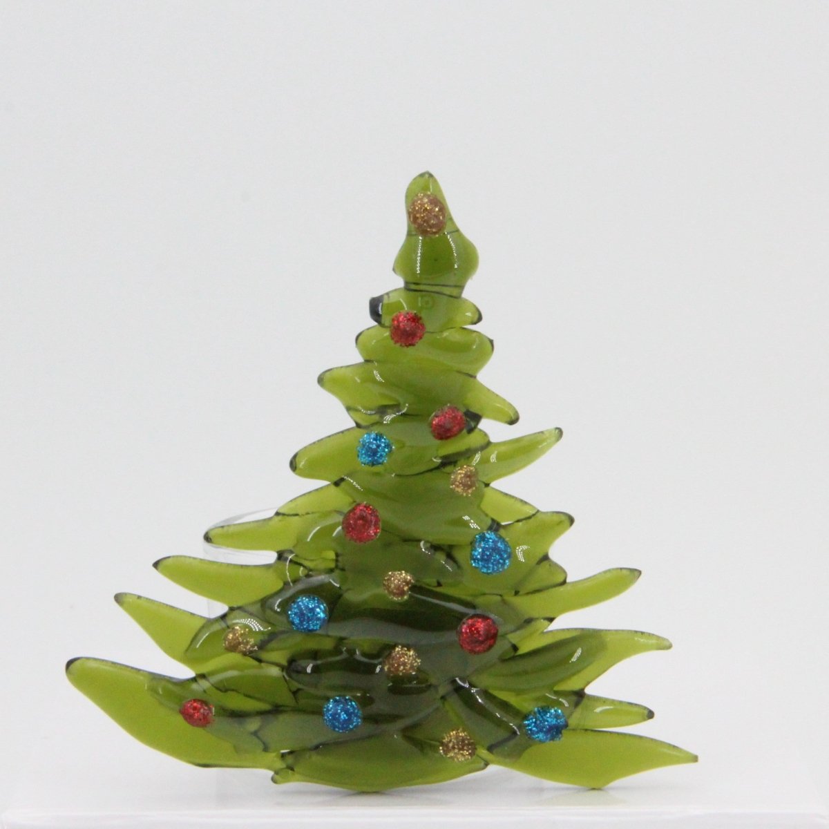 Christmas Tree Candle Holder from Upcycled Wine Bottle