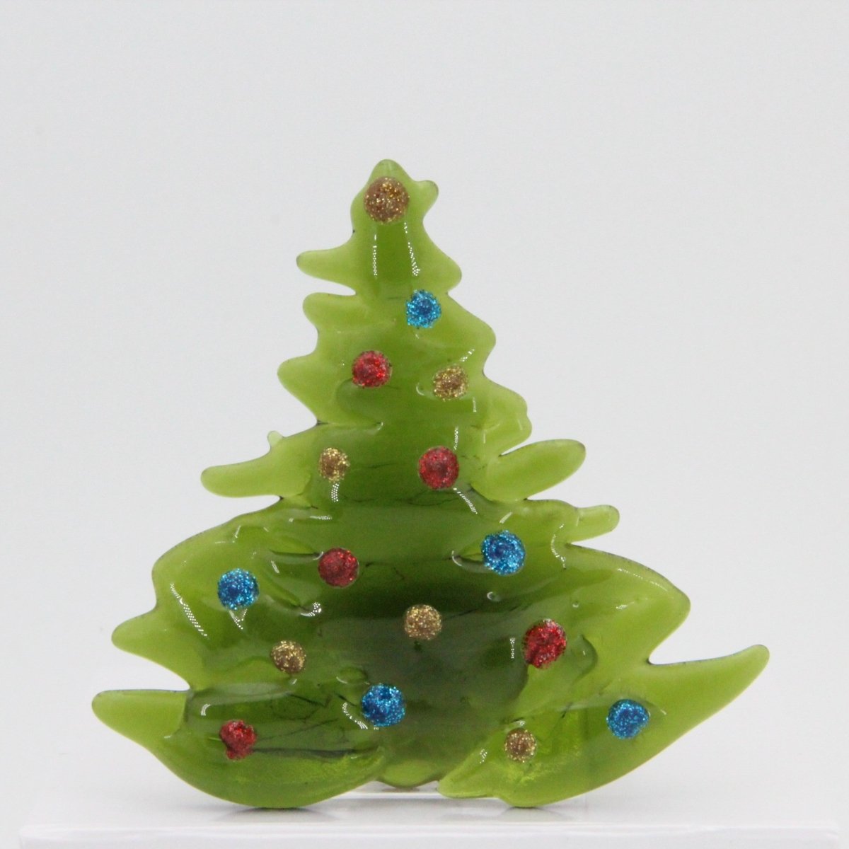 Christmas Tree Candle Holder from Upcycled Wine Bottle