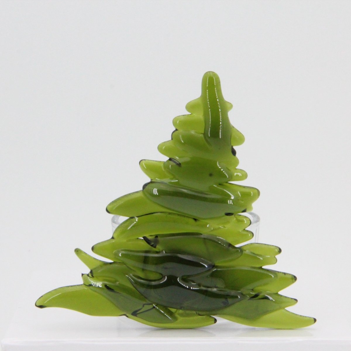 Christmas Tree Candle Holder from Upcycled Wine Bottle