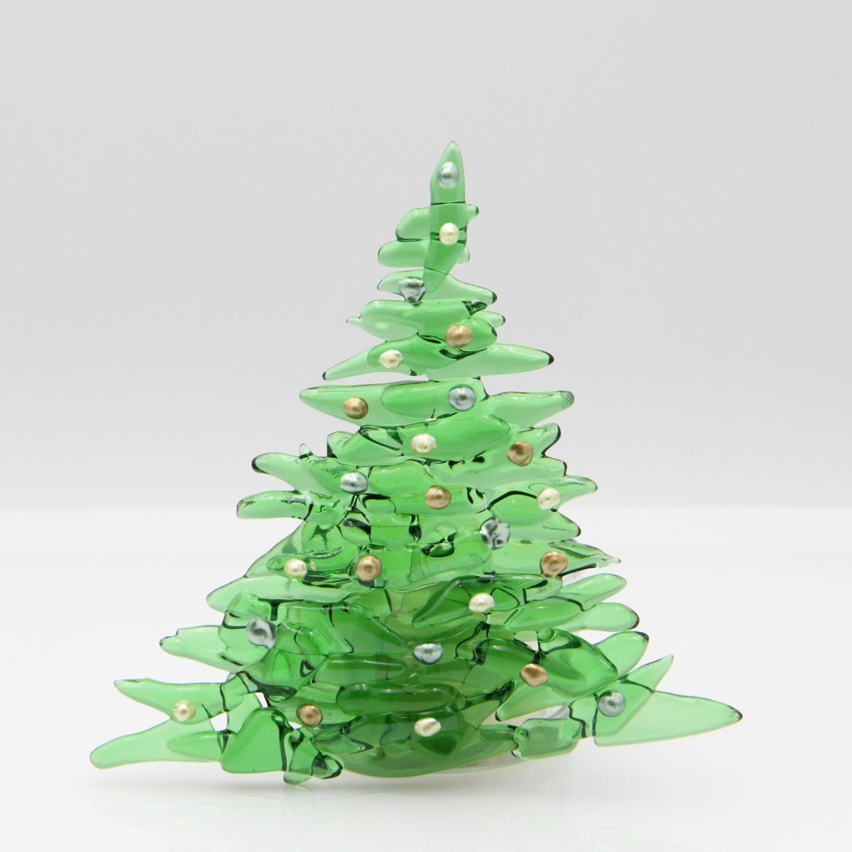 Christmas Tree Candle Holder from Upcycled Wine Bottle