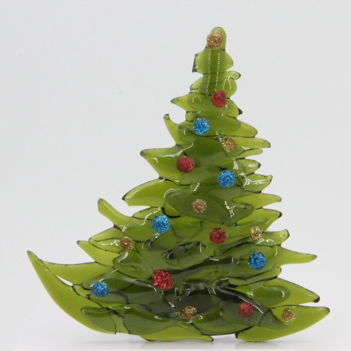 Christmas Tree Candle Holder from Upcycled Wine Bottle