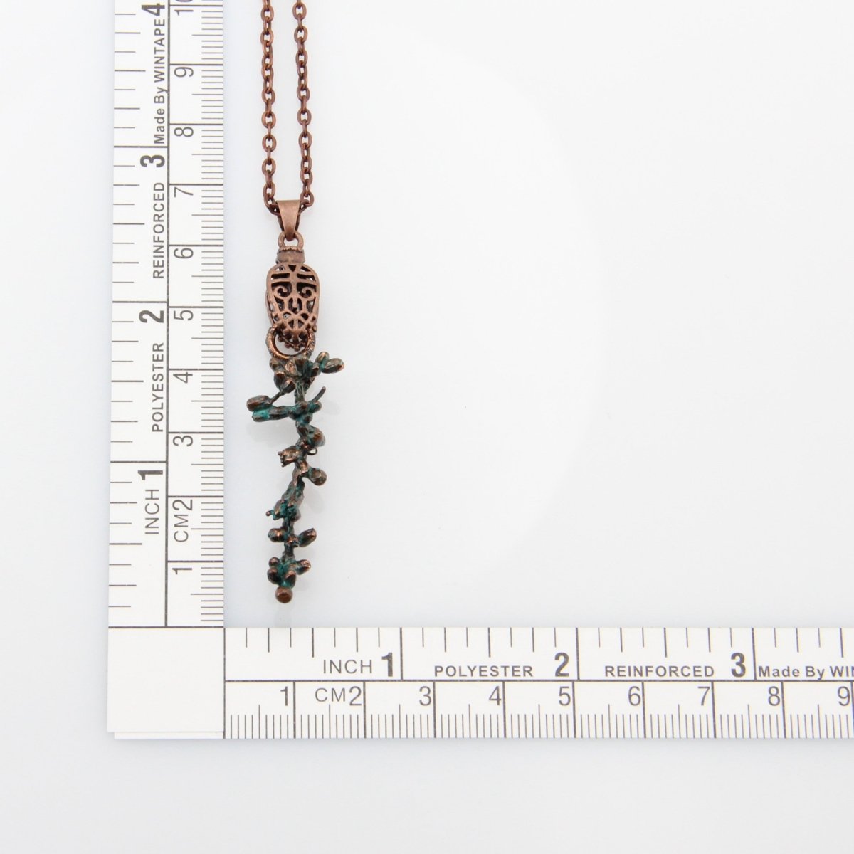 Copper Electroformed Plant Pendant - Real Goldenrod Sprig