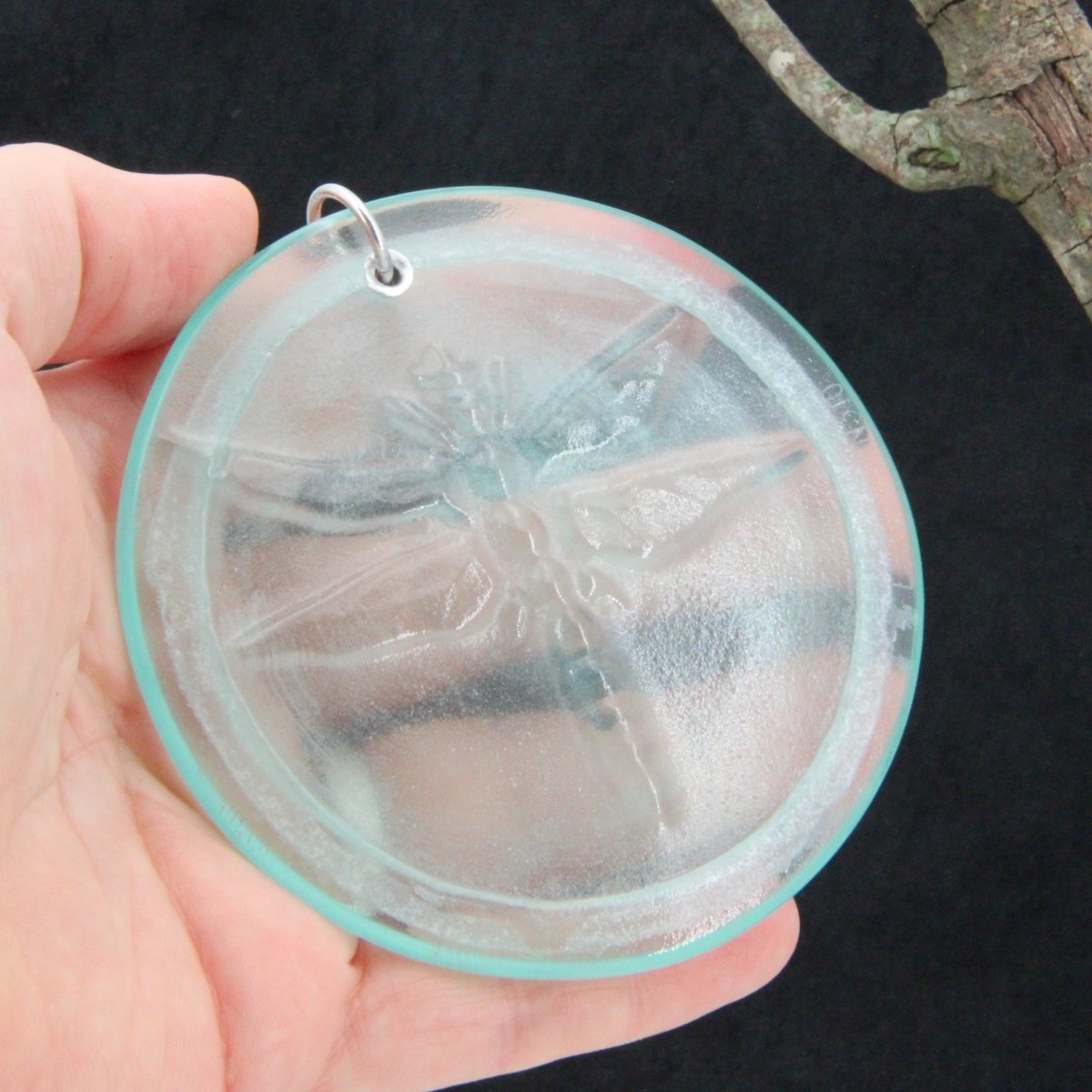 Dragonfly Suncatcher from an Upcycled Wine Bottle