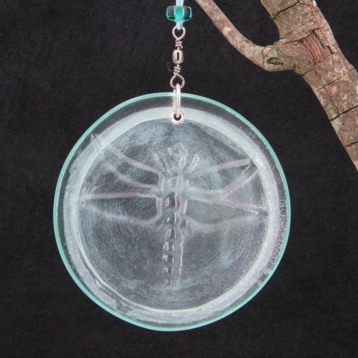 Dragonfly Suncatcher from an Upcycled Wine Bottle