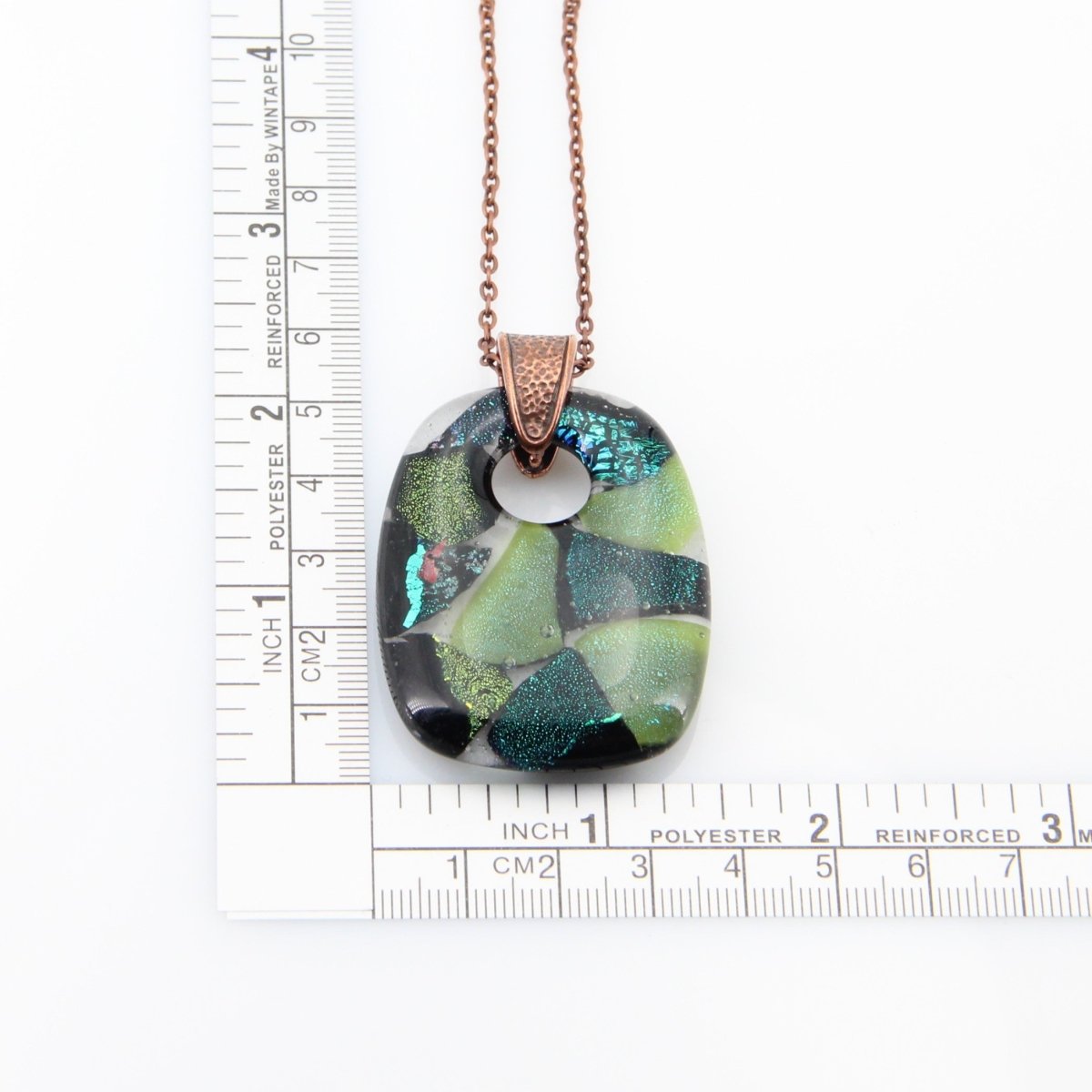 Green Dichroic Glass Pendant