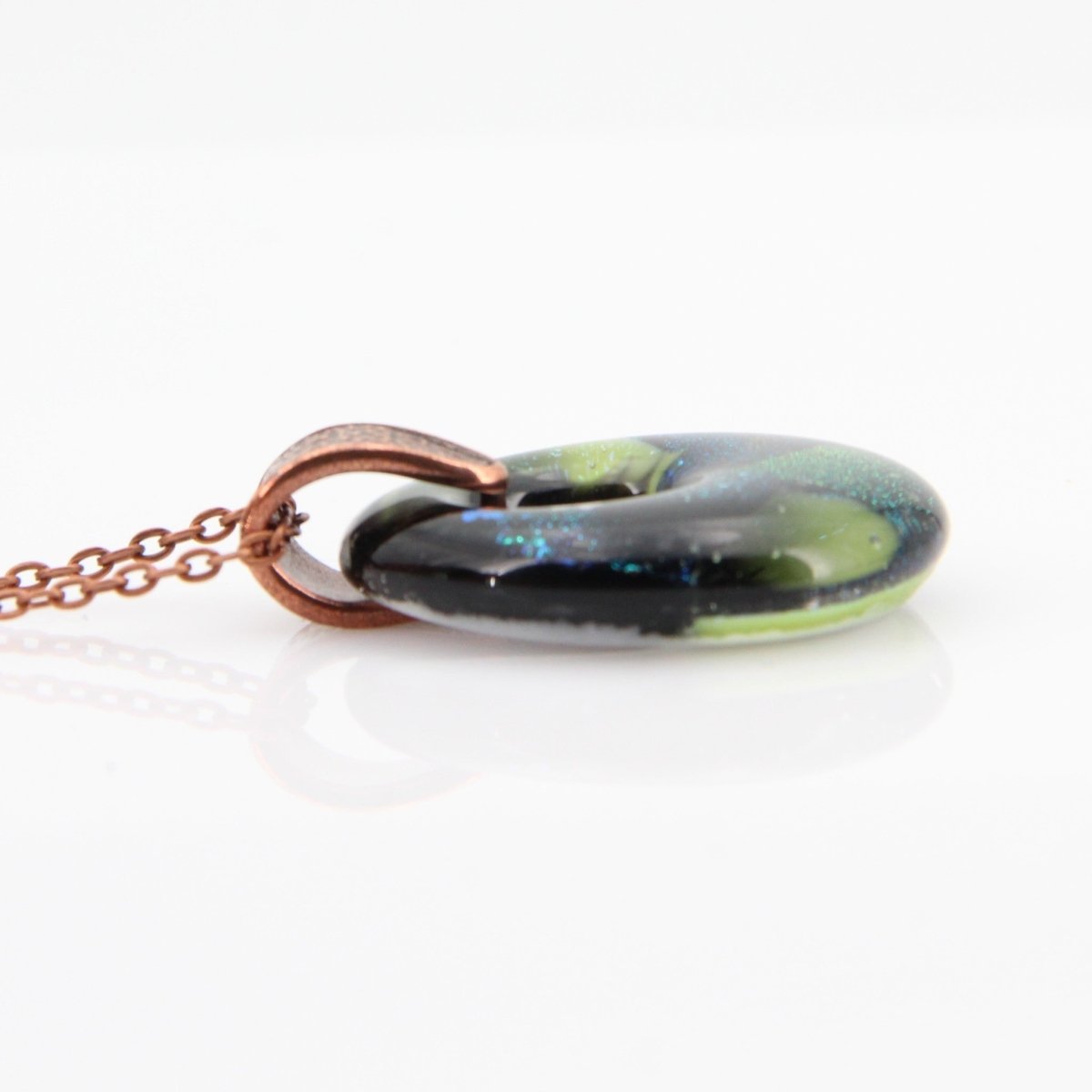 Green Dichroic Glass Pendant