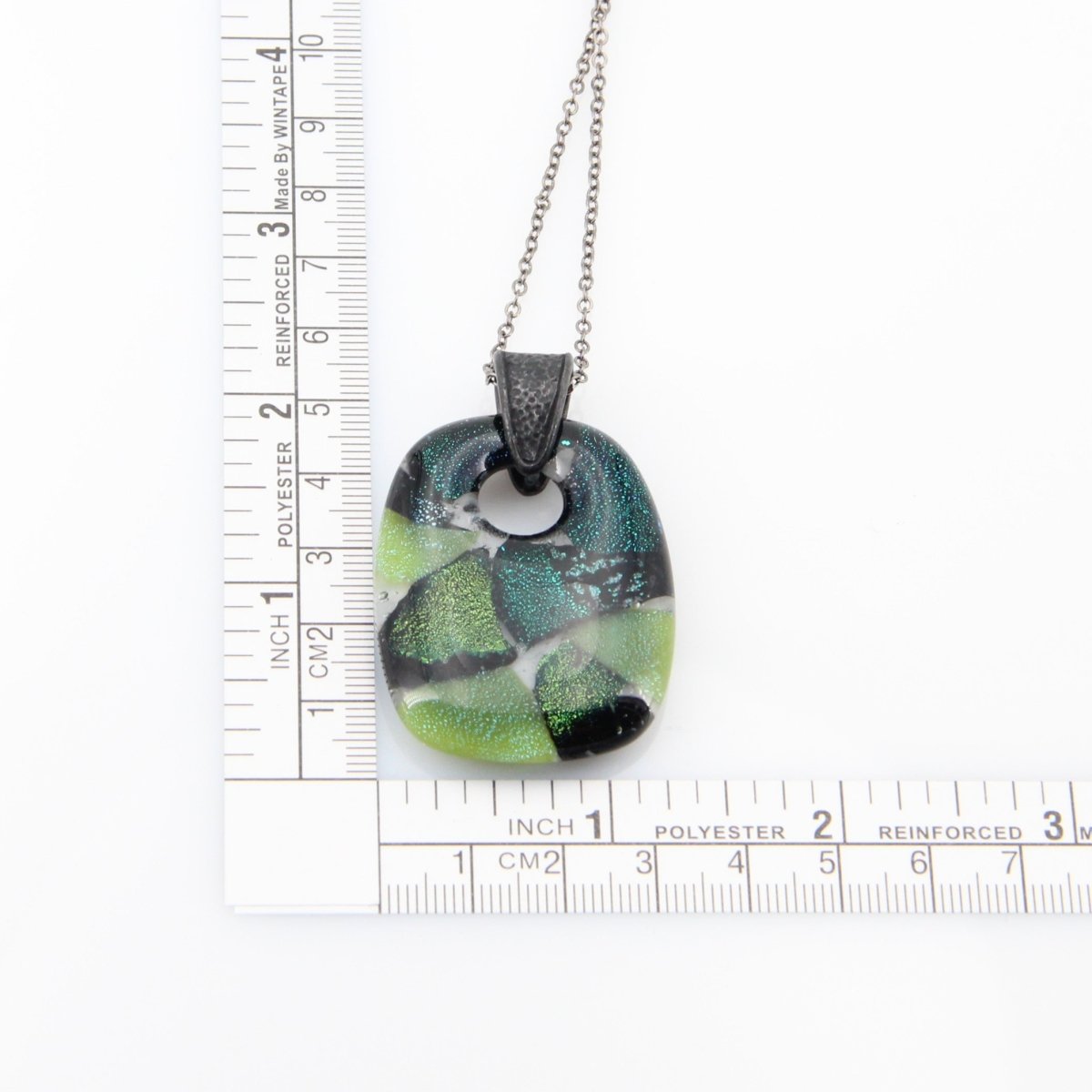 Green Dichroic Glass Pendant