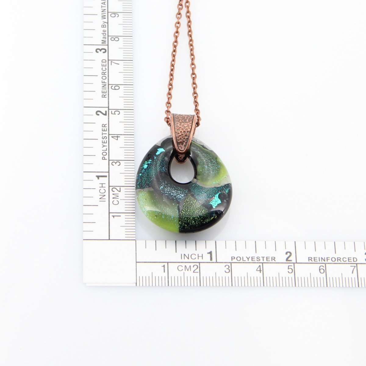Green Dichroic Glass Pendant