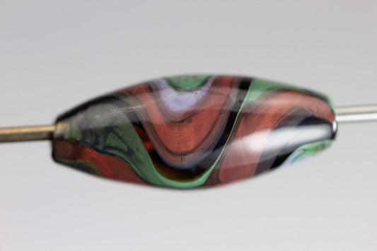 Handmade Multicolored Glass Lampwork Focal Gravity Bead | One of a Kind Art Glass | Statement Bead for Pendant