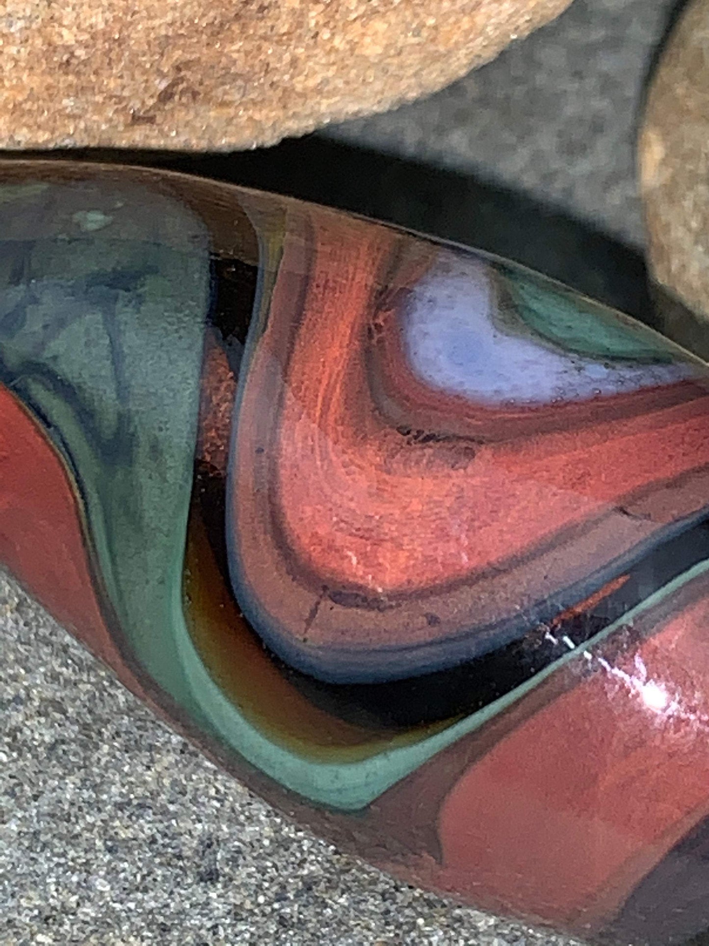 Handmade Multicolored Glass Lampwork Focal Gravity Bead | One of a Kind Art Glass | Statement Bead for Pendant