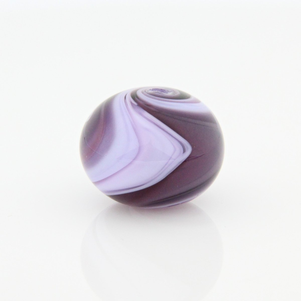 Pink and Purple Striped Statement Bead - Handmade Glass Lampwork, Unique Focal Bead for Pendant, Suncatcher, or Home Decorating