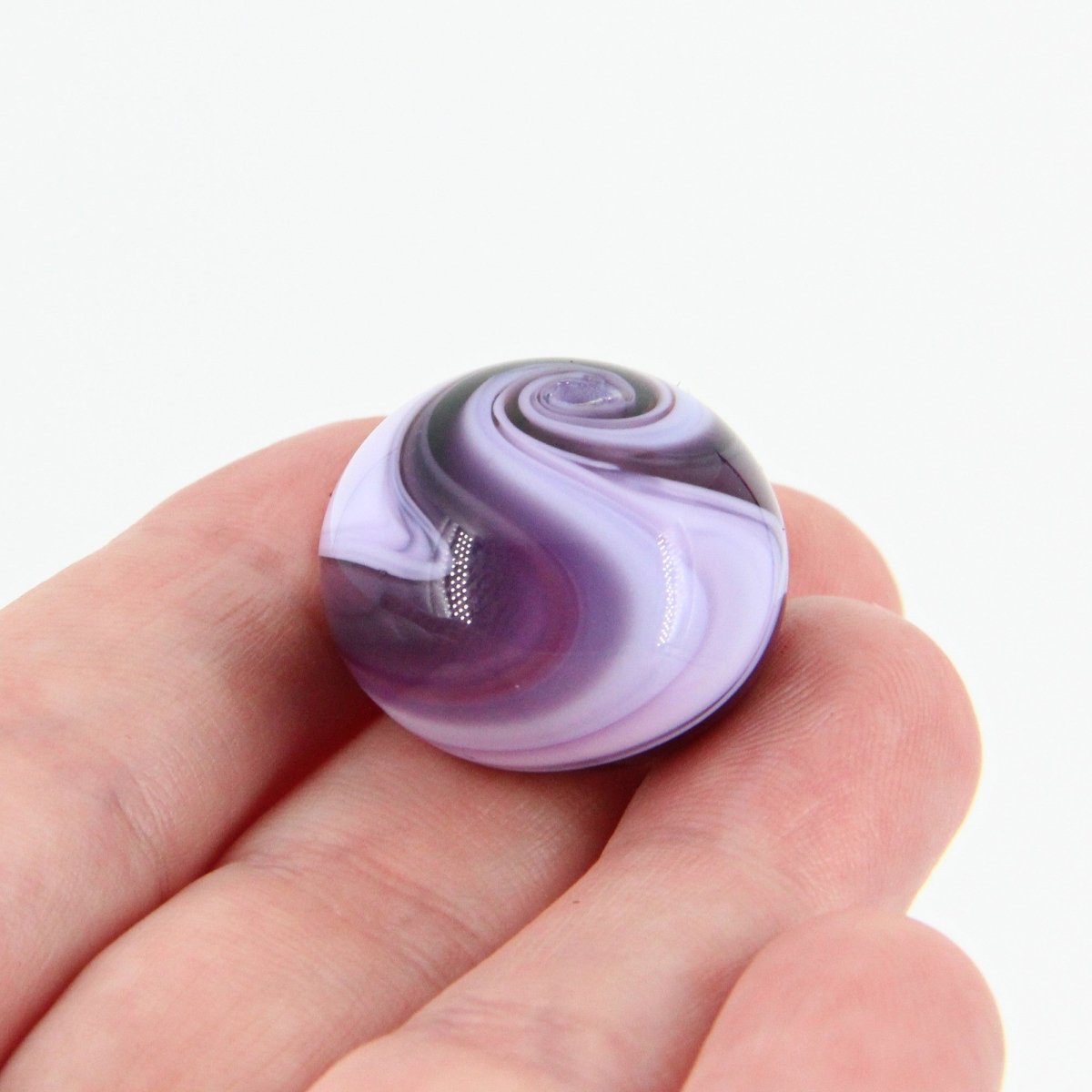 Pink and Purple Striped Statement Bead - Handmade Glass Lampwork, Unique Focal Bead for Pendant, Suncatcher, or Home Decorating