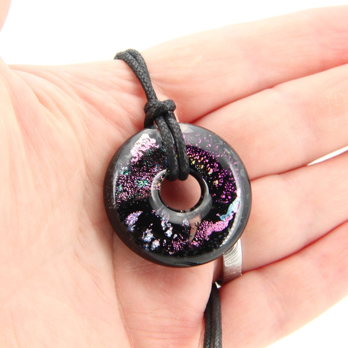 Purple Dichroic Glass Pendant
