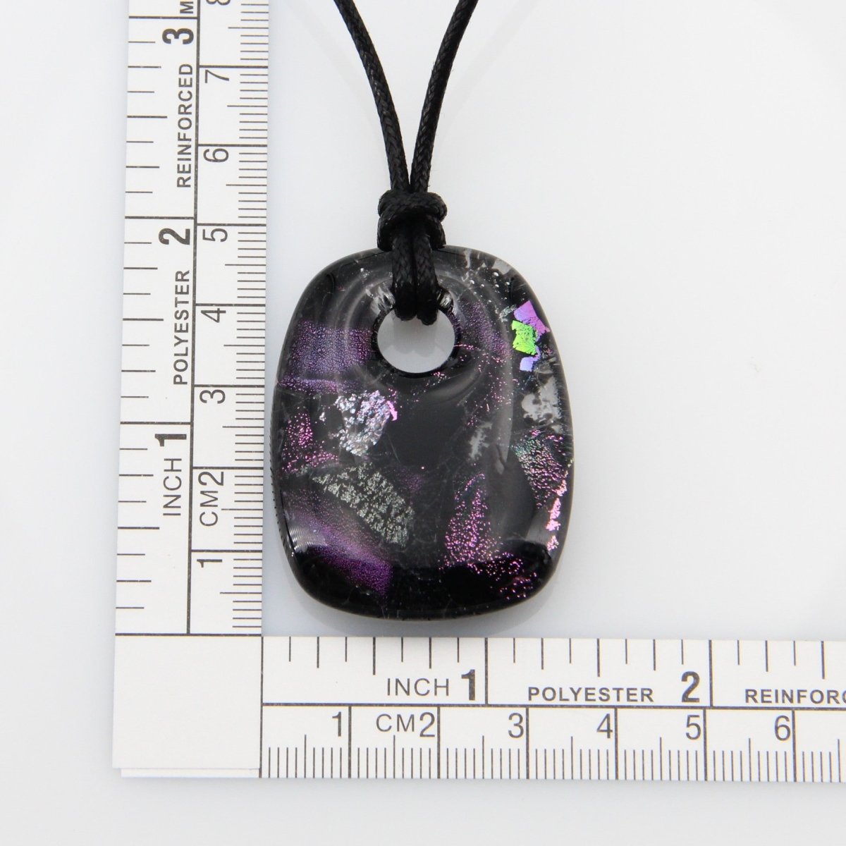 Purple Dichroic Glass Pendant