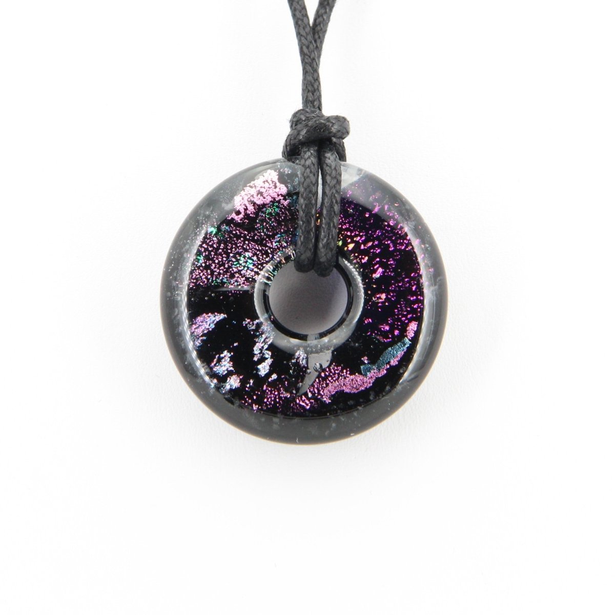 Purple Dichroic Glass Pendant