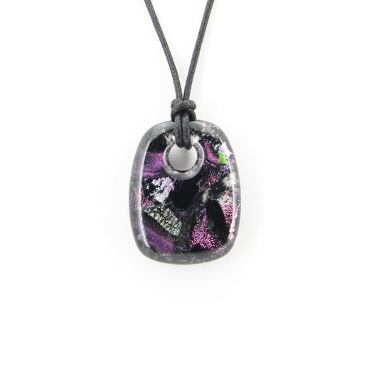 Purple Dichroic Glass Pendant