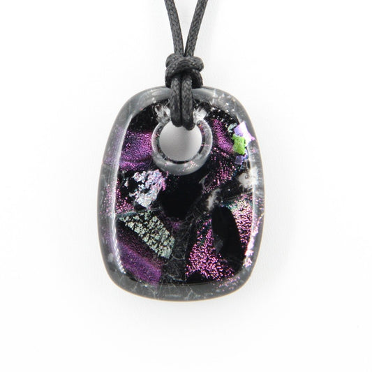 Purple Dichroic Glass Pendant