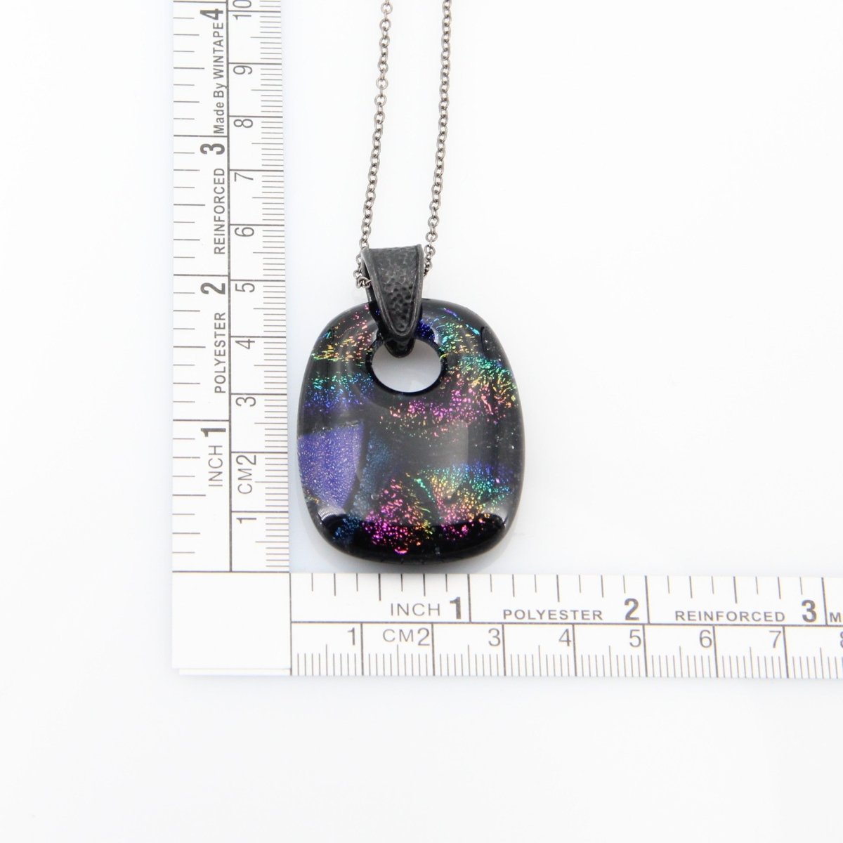 Rainbow Dichroic Glass Pendant