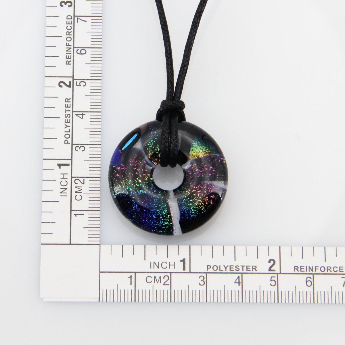 Rainbow Dichroic Glass Pendant