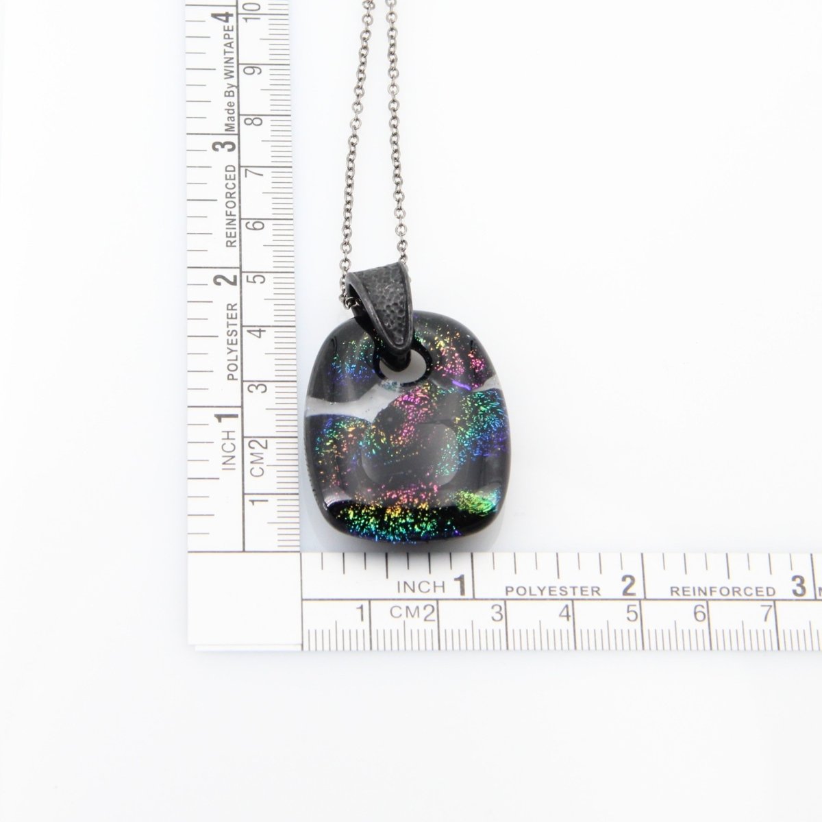 Rainbow Dichroic Glass Pendant