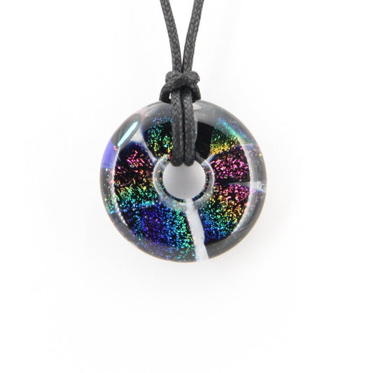 Rainbow Dichroic Glass Pendant
