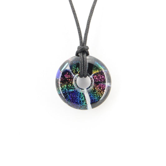 Rainbow Dichroic Glass Pendant