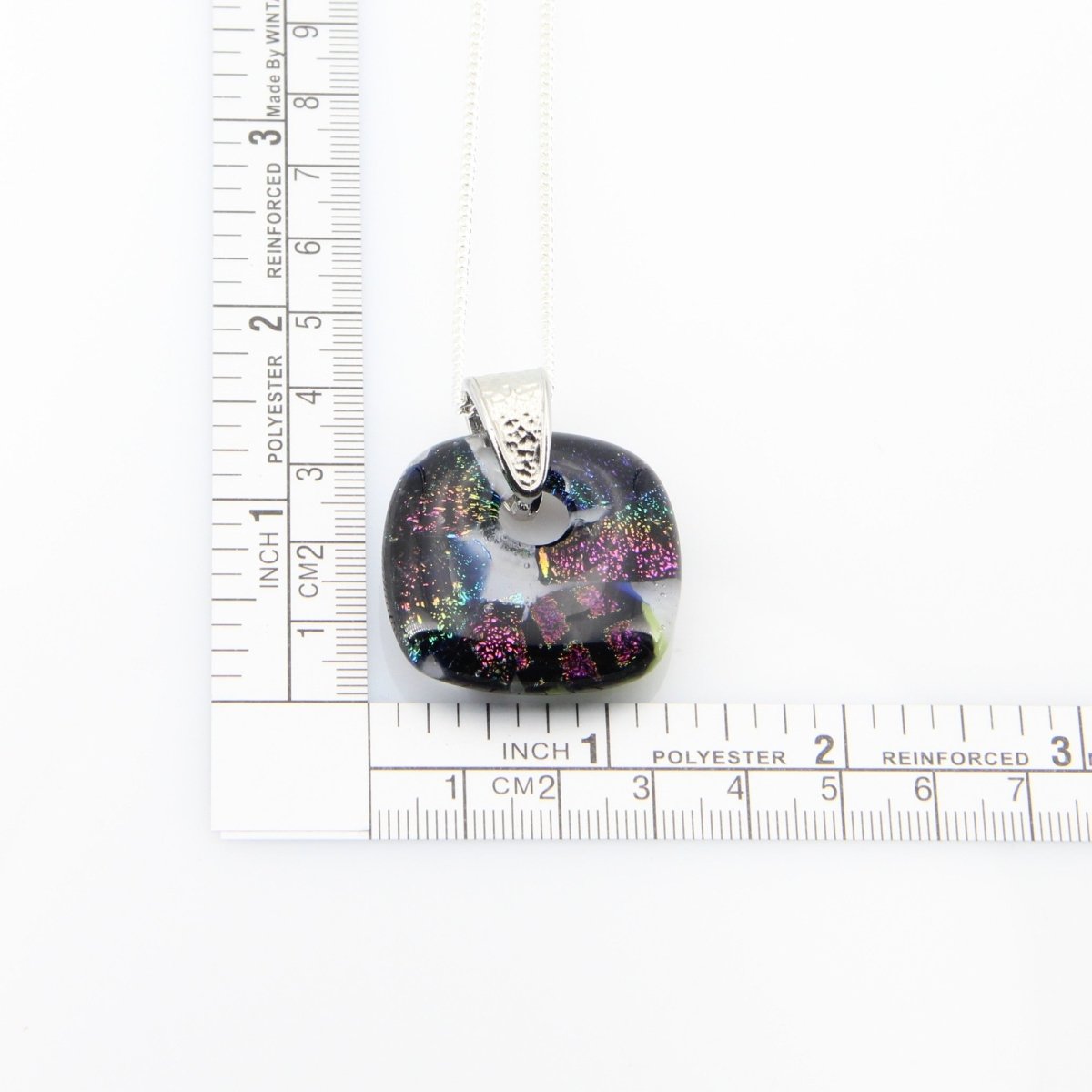Rainbow Dichroic Glass Pendant