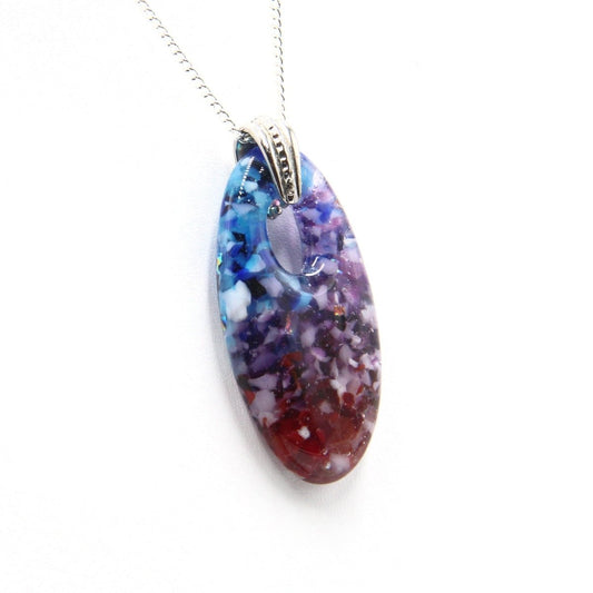 Rainbow Frit Pendant