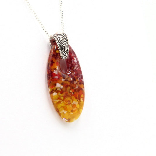 Rainbow Frit Pendant