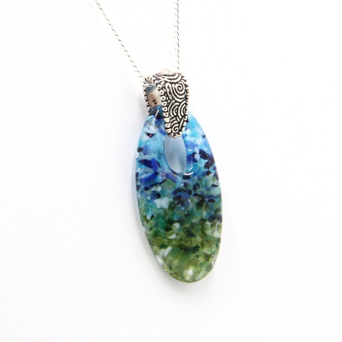 Rainbow Frit Pendant