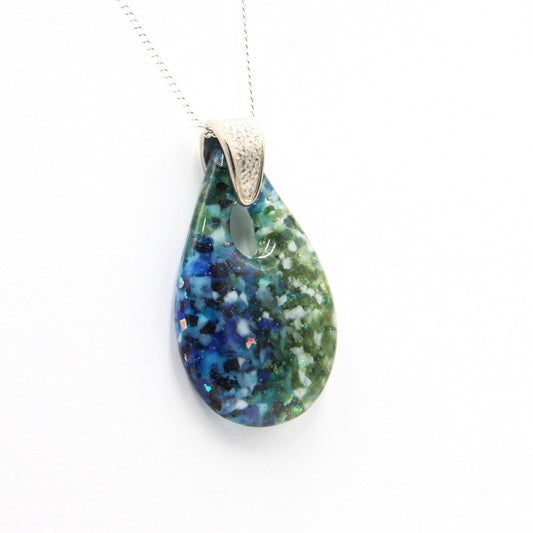 Rainbow Frit Pendant