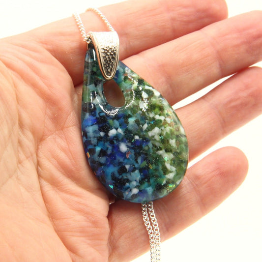 Rainbow Frit Pendant