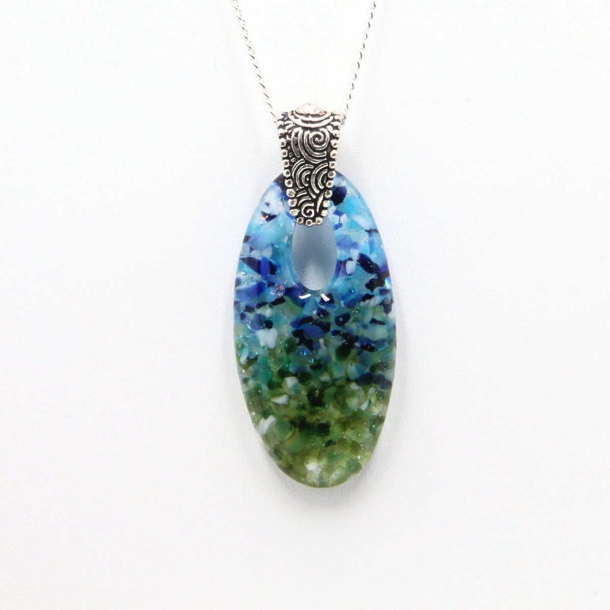 Rainbow Frit Pendant
