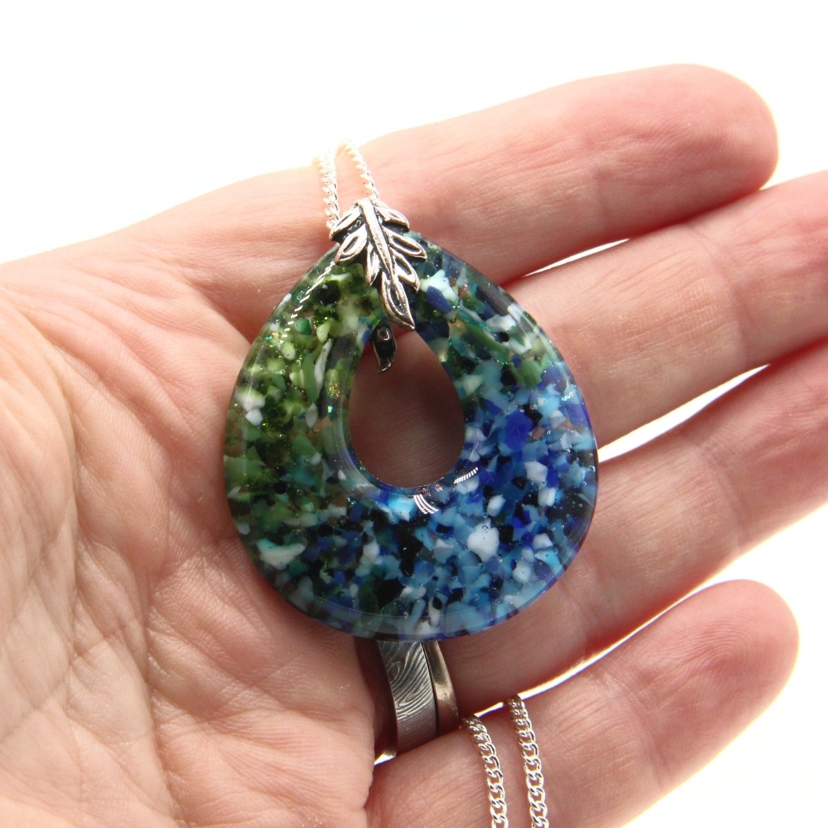 Rainbow Frit Pendant