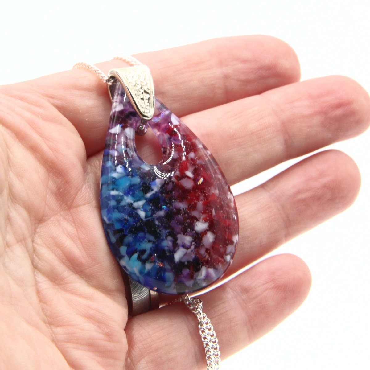 Rainbow Frit Pendant