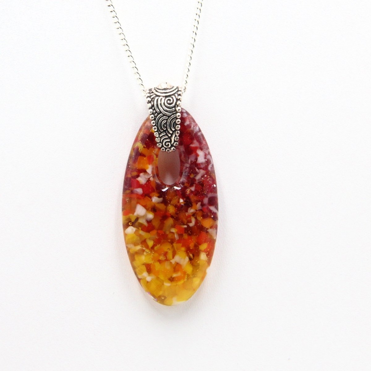 Rainbow Frit Pendant