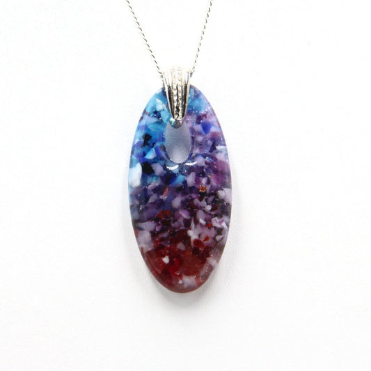 Rainbow Frit Pendant