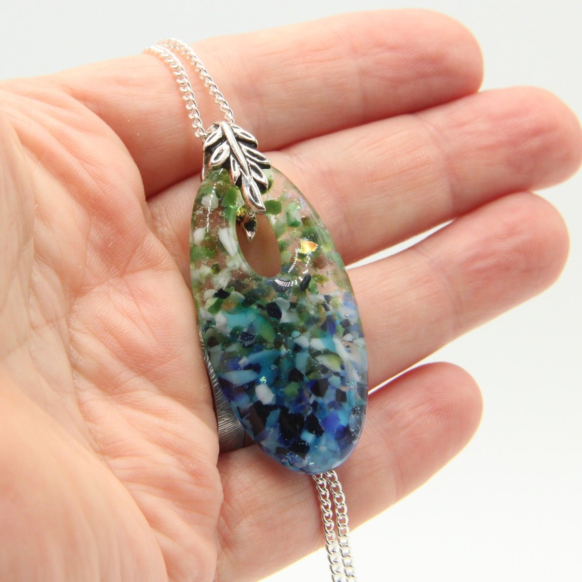 Rainbow Frit Pendant