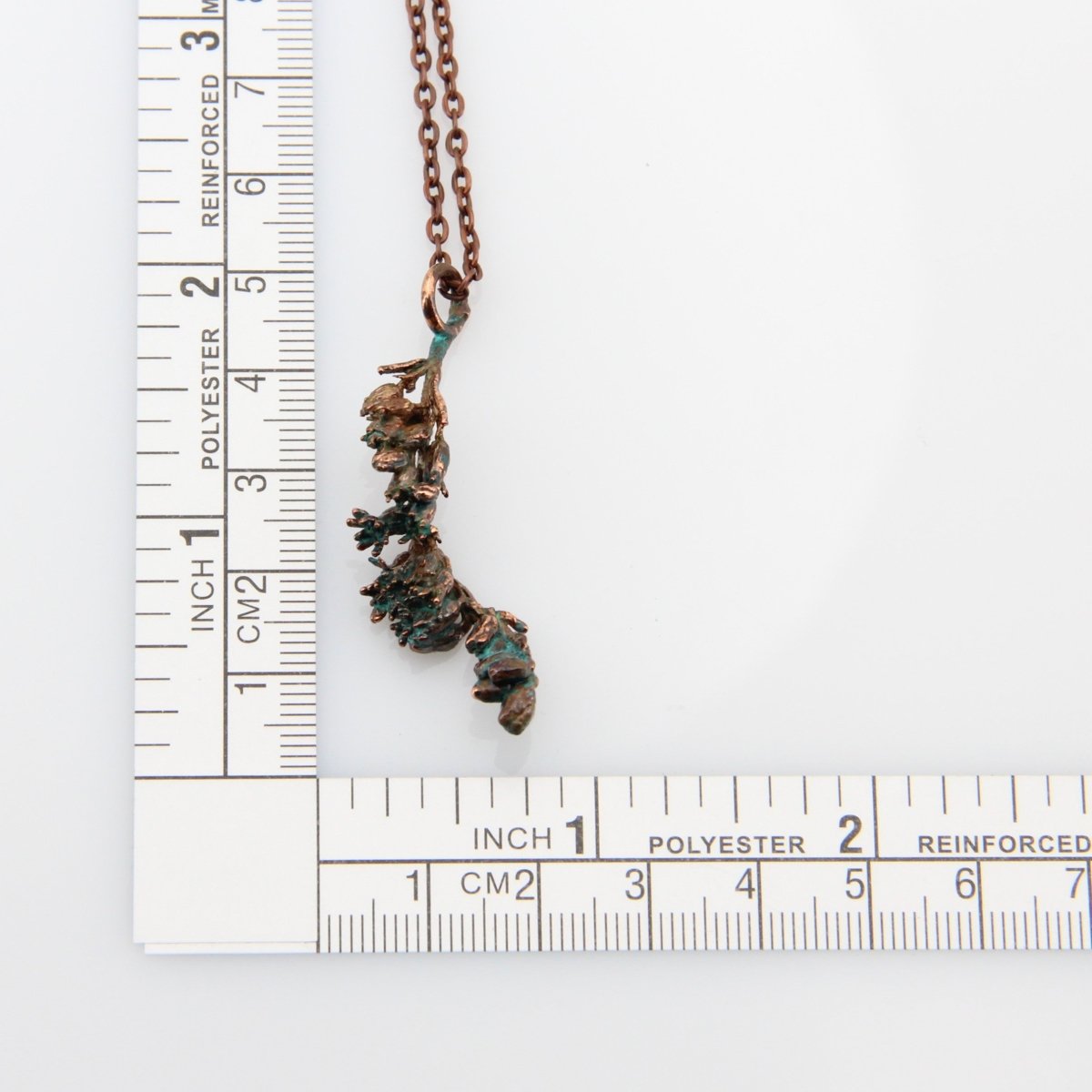 Real Plant Jewelry, Goldenrod Flower Sprig, Solidago rugosa, Copper Electroformed Pendant with Antique Patina, Gift for Nature Lover